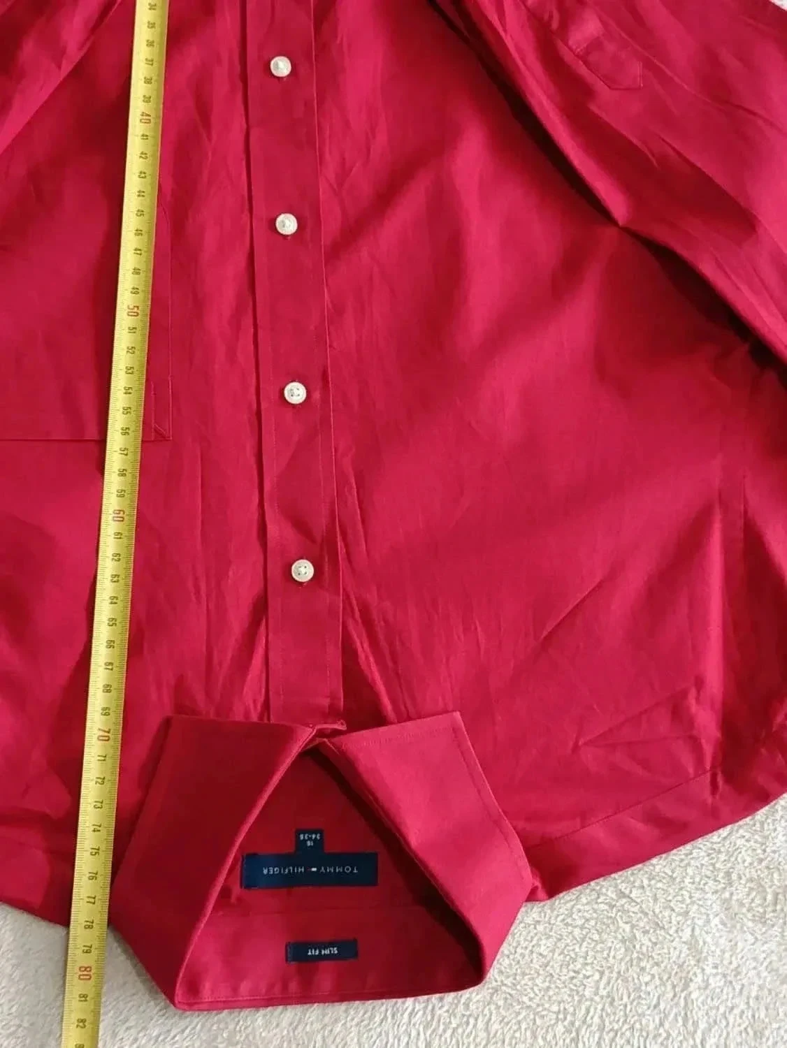 Tommy Hilfiger red shirt Size 16 34-35 Slim Fit – photo 11